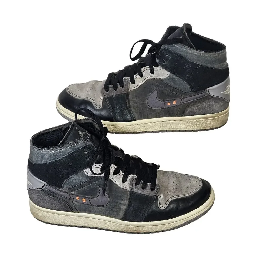 Men's Nike Jordan 1 SE Mid Craft Inside Out Size 10 DM9652-001 Gray / Black